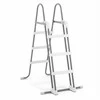 Baseino kopėčios 107 cm, metalinio rėmo baseino laipteliai, 3 laiptelių baseino kopėčios, sodo baseino reikmenys