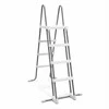 Baseino kopėčios 122cm, metalinio rėmo baseino laipteliai, 4 laiptelių baseino kopėčios, priėjimas prie sodo baseino
