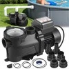Baseino siurblys, 400W vieno greičio antžeminiams ir įkasamiems baseinams, masažinėms vonioms, SPA, su 24 valandų laikmačiu ir filtro krepšeliu, vandens cirkuliacijos siurblys