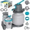 Baseino smėlio filtro siurblys, 6056 l/h srautas, antžeminiams baseinams, efektyvi vandens filtravimo sistema, sodo baseino valymo įranga