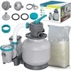 Baseino smėlio filtro siurblys, didelis srautas, antžeminiams baseinams, su 25 kg smėlio
