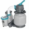 Baseino smėlio filtro siurblys, didelis srautas, antžeminiams baseinams, su 25 kg smėlio, 6056 l/h filtravimo sistema