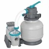 Baseino smėlio filtro siurblys, didelis srautas 8327 l/h, antžeminiams baseinams, 6 padėčių vožtuvas, su pirminiu filtru
