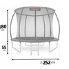Batutas su tinkleliu Neo-Sport, 252 cm