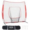 Beisbolo softbolo treniruočių tinklas 213,36 x 213,36 cm, nešiojamas treniruočių tinklas smūgiavimui, atmušimui, gaudymui, beisbolo treniruočių priemonės, beisbolo smūgiavimo tinklas, beisbolo metimo tinklas