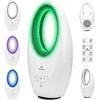 Bemenčių menčių ventiliatorius su LED apšvietimu, 60 W, nuotolinio valdymo pultas, osciliuojantis ventiliatorius, tylus energiją taupantis ventiliatorius