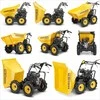 Benzininis mini savivartis, 4x4 savaeigis vežimėlis, sunkiasvorė transporto priemonė, statybai ir žemės ūkiui