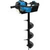 Benzininis žemės grąžtas, 2.2 kW, 52 cm³, su 100/150/200 mm grąžtais, skirtas sodininkystei, kraštovaizdžio tvarkymui ir stulpų skylių gręžimui