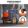 Beoris dažų purkštuvas ant vežimėlio, 1700W elektrinis, 3.5L/min, diafragminis, aukšto slėgio, dažymo įrenginys, purškimo pistoletas