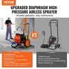 Beoris dažų purkštuvas su vežimėliu, 1100W, 2.0L/min, dažymo įranga, elektrinis membraninis purkštuvas, dažų purškimo sistema
