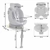 Besisukanti automobilinė kėdutė, 0-36 kg, Isofix, vaikams, šoninė apsauga, reguliuojama galvos atrama