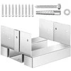 Betoninis stulpo pagrindas, tvirtas stulpo inkaras, 140x142mm stulpo laikiklis, pavėsinės stulpo atrama, terasos stulpo pamatas, metalinis stulpo laikiklis