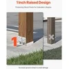 Betoninis stulpo pagrindas, tvirtas stulpo inkaras, 140x142mm stulpo laikiklis, pavėsinės stulpo atrama, terasos stulpo pamatas, metalinis stulpo laikiklis