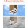 Betoninis stulpo pagrindas, tvirtas stulpo inkaras, 140x142mm stulpo laikiklis, pavėsinės stulpo atrama, terasos stulpo pamatas, metalinis stulpo laikiklis