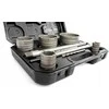 Betono sienos gręžimo karūnų rinkinys, 9 dalių komplektas su SDS plus ir SDS MAX adapteriais, 30-100 mm skylių pjūklų rinkinys, mūro grąžtų rinkinys betonui, plytoms ir plytelėms