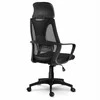 Biuro kėdė su mikrotinklu, juoda ergonomiška kėdė, reguliuojama galvos atrama, reguliuojamo aukščio, patogi kompiuterio kėdė, kvėpuojanti biuro kėdė