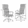 Biuro kėdė su tinklelio atlošu, ergonomiško dizaino, reguliuojamo aukščio, pilka biuro kėdė, patogi darbo kėdė