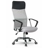 Biuro kėdė su tinklelio atlošu, ergonomiško dizaino, reguliuojamo aukščio, pilka biuro kėdė, patogi darbo kėdė
