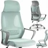 Biuro kėdė su tinklelio atlošu, reguliuojama galvos atrama ir aukščiu, ergonomiškas dizainas, modernus stilius, patogus sėdėjimas