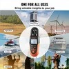 Bluetooth rankinis anemometras banglentėms, dronams ir ŠVOK, nešiojamas vėjo greičio matuoklis su LED apšvietimu, vandeniui atsparus skaitmeninis vėjo matuoklis su Bluetooth ryšiu