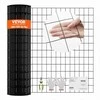 Cinkuotas vielos tinklo rulonas vištidėms, juoda vinilo danga, 910 x 15240 mm, sodo tvora gyvūnų apsaugai, metalinis tinklas