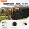 Cinkuotas vielos tinklo rulonas vištidėms, juoda vinilo danga, 910 x 15240 mm, sodo tvora gyvūnų apsaugai, metalinis tinklas