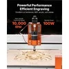 CNC frezavimo staklės medienai ir plastikui, 100W, 3 ašių graviravimo įranga, 400x400x95 mm darbinis plotas, aliuminio lydinio konstrukcija su linijiniais bėgiais