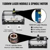 CNC graviravimo mašina, 3 ašių CNC maršrutizatorius, 300x180x45mm CNC frezavimo staklės medienai, akrilui, PVC, plastikui, su 15000mW lazerio moduliu