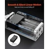 CNC linijinis pavaros mechanizmas, 100 mm eiga, rutulinio sraigto aukšto tikslumo kreipiančioji X Y Z ašims, dvigubos optinės ašies guolinis blokas, linijinis modulis