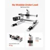 CNC linijinis pavaros mechanizmas, 100 mm eiga, rutulinio sraigto aukšto tikslumo kreipiančioji X Y Z ašims, dvigubos optinės ašies guolinis blokas, linijinis modulis