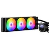 CPU skysčio aušintuvas, AIO vandens aušinimo sistema, ARGB CPU aušintuvas su ventiliatoriais, 120mm CPU aušintuvas, efektyvus CPU aušinimo sprendimas