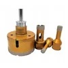 Deimantinių grąžtų rinkinys porceliano plytelėms, M14, 6-68 mm, 11 vnt., su HEX adapteriu, sausam gręžimui, plytelių grąžtai