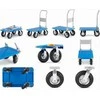 Didelio našumo platforminis vežimėlis, 450 kg keliamoji galia, pneumatinės padangos, sandėlio vežimėlis, pramoninis rankinis vežimėlis, transportavimo vežimėlis