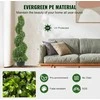 Dirbtiniai buksmedžio medeliai, spiralinis dizainas, vidaus ir lauko naudojimui