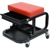 Yato Dirbtuvių sėdynė su stalčiumi, plieninė konstrukcija, 150 kg talpos, mechaniko sėdynė, riedantis taburetė, garažo sėdynė