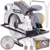 Diskinis pjūklas 185mm, 2250W, su lazeriniu kreipikliu, medienos pjovimui, didelio našumo diskinis pjūklas, nešiojamas stalo pjūklas