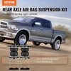 Dodge Ram 2500 pneumatinė pakaba, reguliuojama 5-100 psi, 5000 lbs, 2014-2023m., galinė ašis, oro pagalvės, patvarus važiavimas