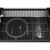 Dujinė kepsninė, 6 degikliai + infraraudonųjų spindulių šoninis degiklis, 19.5 kW, juodo plieno, lauko/sodo, nešiojama, šeimyninė, BBQ grilis