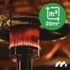 Dujinis terasos šildytuvas, 13kW lauko šildytuvas su dangčiu, propano dujų šildytuvas terasai, sodui, kiemui, renginiui, nešiojamas šildytuvas