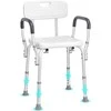 Dušo kėdė senjorams ir neįgaliesiems, reguliuojamo aukščio taburetė, neslystanti vonios kėdutė, dušo suoliukas, kėdė į vonią.
