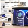 Laikrodis Dvigubas automatinio laikrodžio užvedimo įrenginys su Mabuchi varikliais, reguliuojamais režimais, medinis dėklas laikrodžiams vyrams ir moterims, laikrodžių saugojimo organizatorius, priedas laikrod