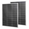 Dvipusiai saulės kolektoriai 100W, monokristalinis fotovoltinis modulis automobiliui, valčiai, kemperiui, IP67 atsparumas vandeniui, aliuminio rėmas, MC4 išvestis, saulės baterija