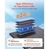 Dvipusiai saulės moduliai 400W, 16BB N-Type monokristaliniai, IP65 vandeniui atsparūs, aliuminio rėmas, skirti automobiliams, valtims, kemperiams, stogams ir autonominėms sistemoms