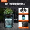 DWC hidroponikos auginimo sistema, giliavandenė kultūra, 4 kibirų hidroponinis auginimo rinkinys, viršutinis lašelis hidroponika