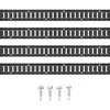 E track tvirtinimo bėgelių rinkinys kroviniams, 1524 mm plieniniai bėgeliai, 4 vnt. sunkiųjų Etrack bėgelių rinkinys, motociklų tvirtinimai, keturračių tvirtinimai