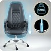 Sofotel Ekologinės odos biuro kėdė, reguliuojamo aukščio, ergonomiško dizaino, chromuotas pagrindas, patogus sėdėjimas