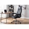 Ekologinės odos biuro kėdė, reguliuojamo aukščio, ergonomiško dizaino, chromuotas pagrindas, patogus sėdėjimas