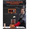 Elektrinė krosnelė Elektrinė lydymo krosnis juvelyrikos gamybai ir metalo lydymui, 1350W 1150℃ su 3kg keraminiu tigliu, kompaktiška metalo lydymo mašina, aukso lydymo rinkinys, vario lydymo įranga