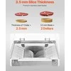 Elektrinė mėsos pjaustyklė 550W, reguliuojamas storis 2.5-10 mm, komercinė, nerūdijančio plieno peilis, didelis našumas, mėsos griežinėliavimo aparatas, pjaustymo
