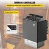 Elektrinė pirties krosnelė, 9kW, išorinis valdymas, skirta SPA ir namų pirčiai, greito šildymo krosnis, reguliuojama temperatūra